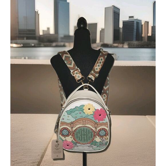NWT! The Lord of the Rings Bag End Door Mini Backpack Exclusive 9x10.5 *read - Picture 1 of 12